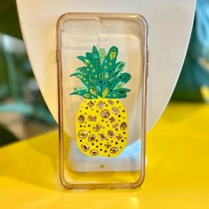 Kate Spade New York Jeweled Pineapple & Clear Apple 8+ Plus Mobile Phone Cover